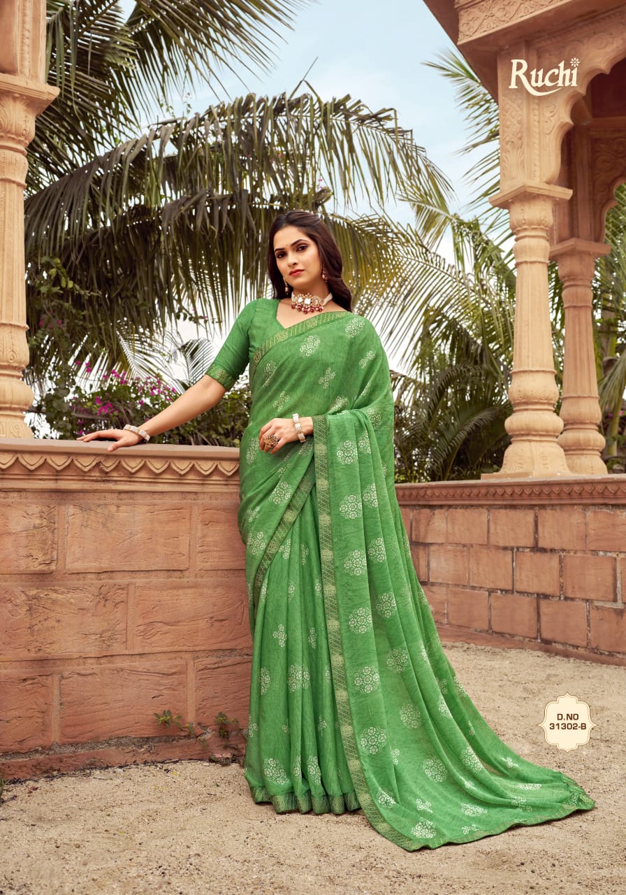 Simayaa Vol 23 By Ruchi Chiffon Printed Sarees Wholesale Clothing Suppliers In India